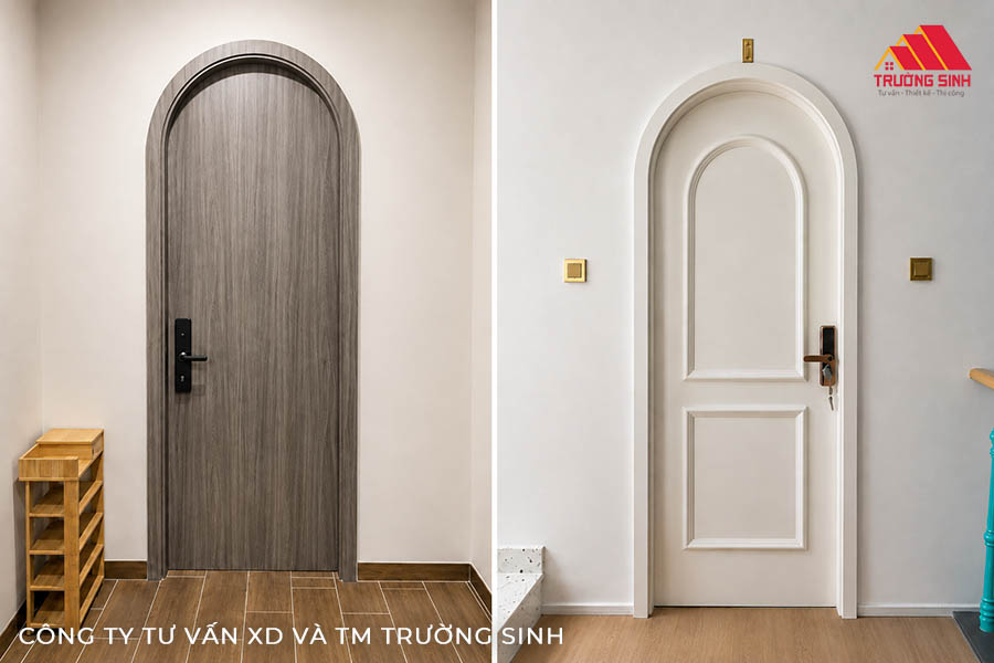 Cửa Composite vòm độc đáo, ấn tượng